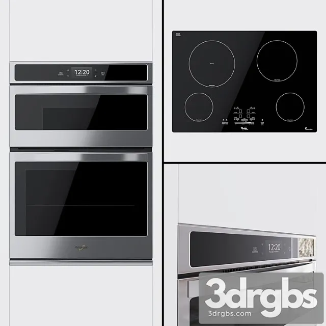 Whirpool – combined oven woc97ec0hz and hob gci3061xb 2 3D Model Download