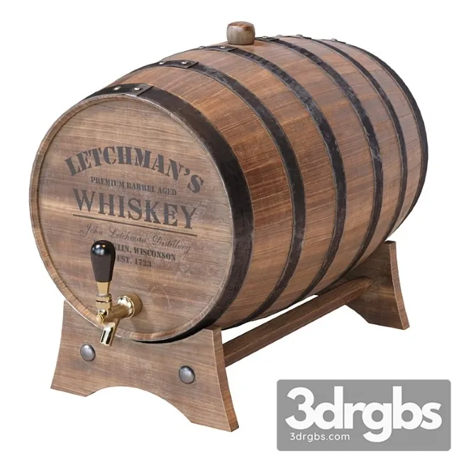 Whiskey barrels 3D Model Download