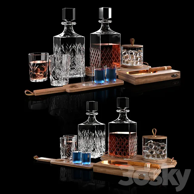 Whiskey Set 02 3DModel