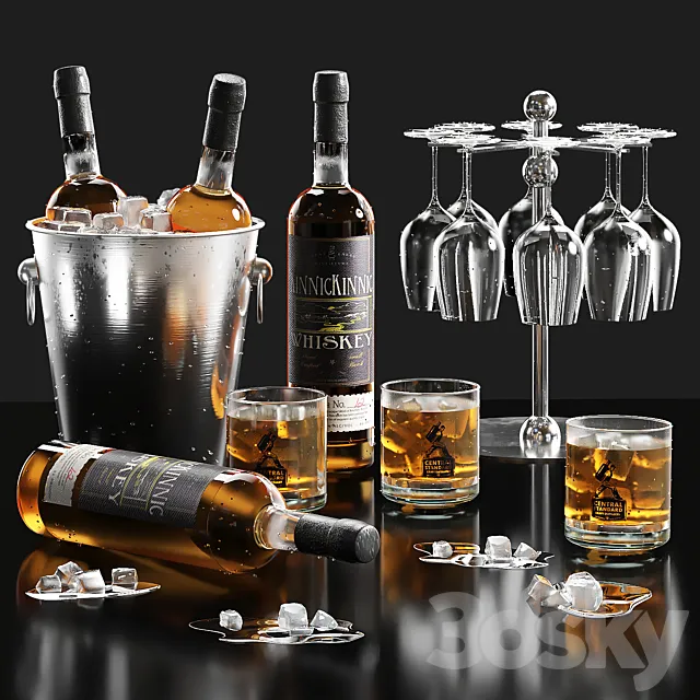 whiskey set 3DModel