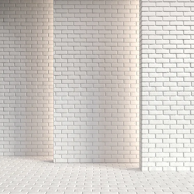White brick 04 3D Model Free Download