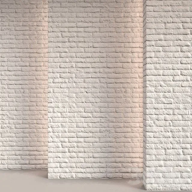 White brick 07 3D Model White brick 07 3D Model