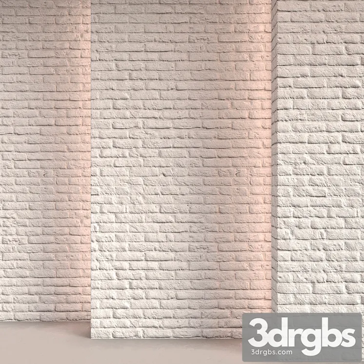 White brick 07 3D Model Download