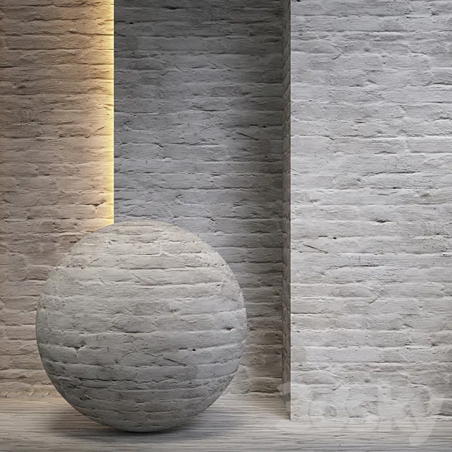 White brick 3D Model