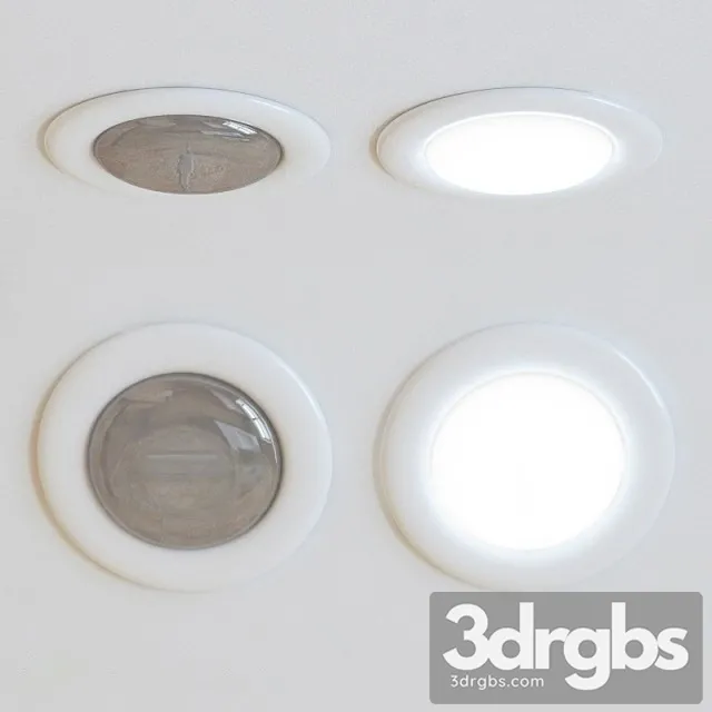 White Downlight 3D Model Download