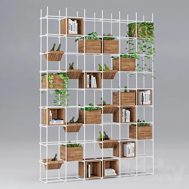 White Iron Shelf 3D Model