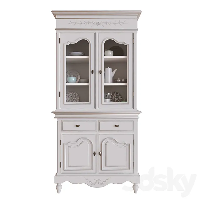 White kitchen cupboard 3DModel