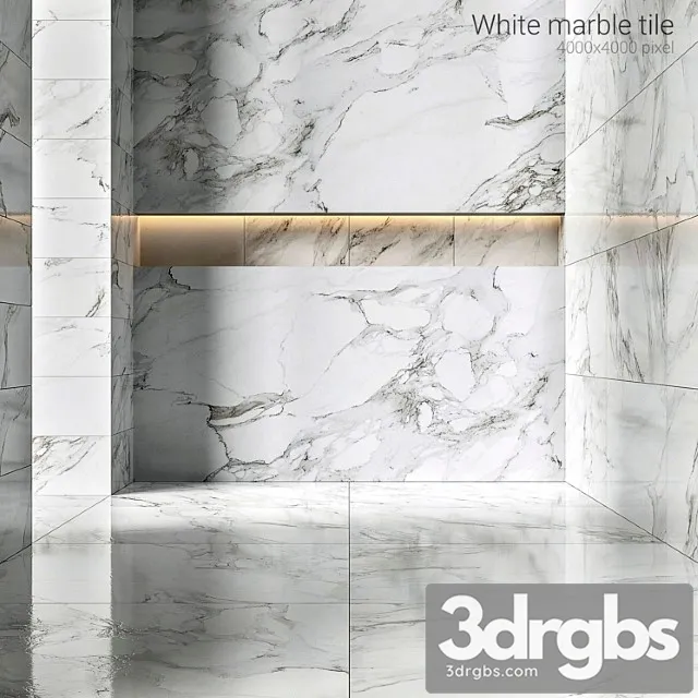 White marble tiles 3D Model Download White marble tiles 3D Model Download