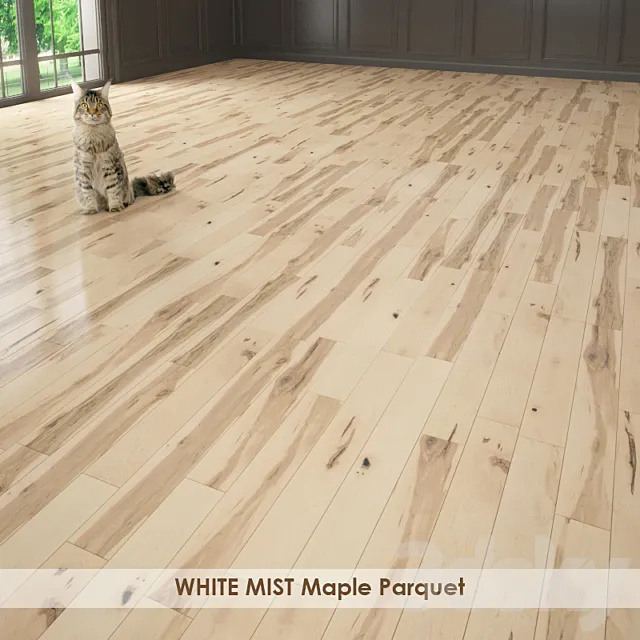 WHITE MIST Maple Parquet 3DModel WHITE MIST Maple Parquet 3DModel