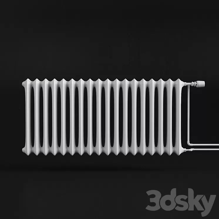 White radiator 3D Model