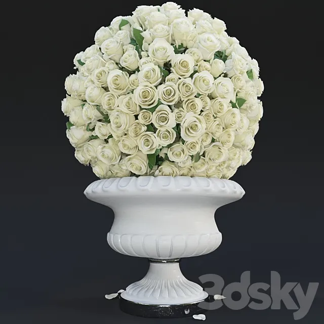 White Roses 3DModel