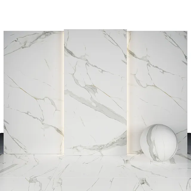 White royal marble 3D Model