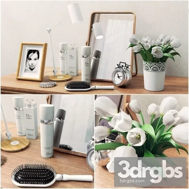 White Tulipa Gesneriana 3D Model Download White Tulipa Gesneriana 3D Model Download