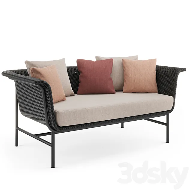 Wicked lounge sofa 2S 3D Model Wicked lounge sofa 2S 3D Model