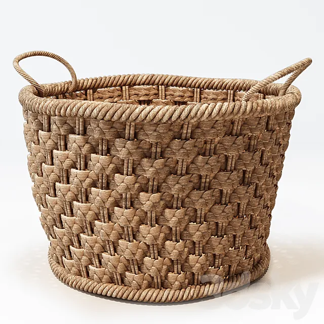 Wicker Basket 3DModel Wicker Basket 3DModel