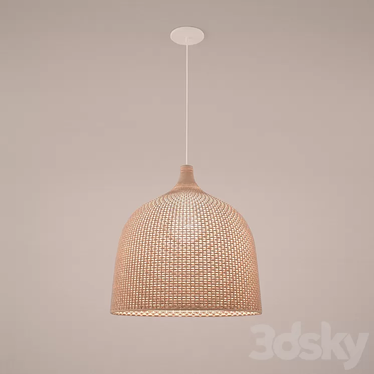 Wicker Chandelier 3D Model Wicker Chandelier 3D Model