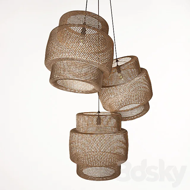 Wicker chandelier 3DModel
