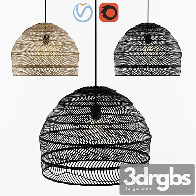 Wicker hanging lamp – hk living Wicker hanging lamp – hk living