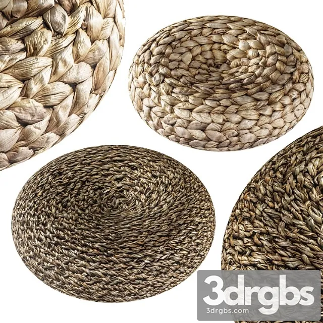 Wicker puffs 2 3D Model Download