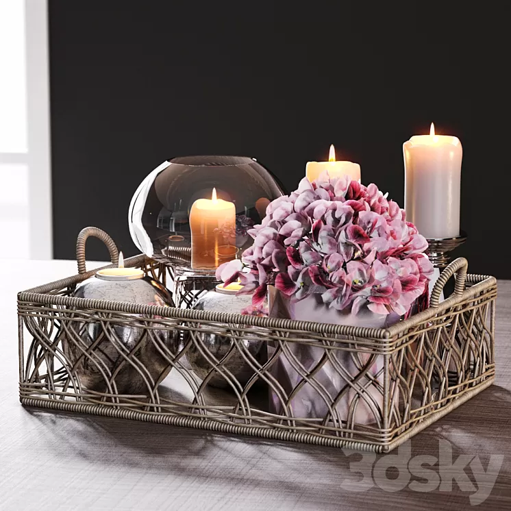Wicker tray 3D Model