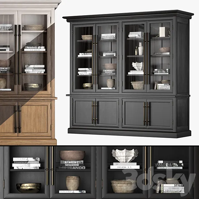 WIDE BUFFET 61460467 BLK 3D Model WIDE BUFFET 61460467 BLK 3D Model