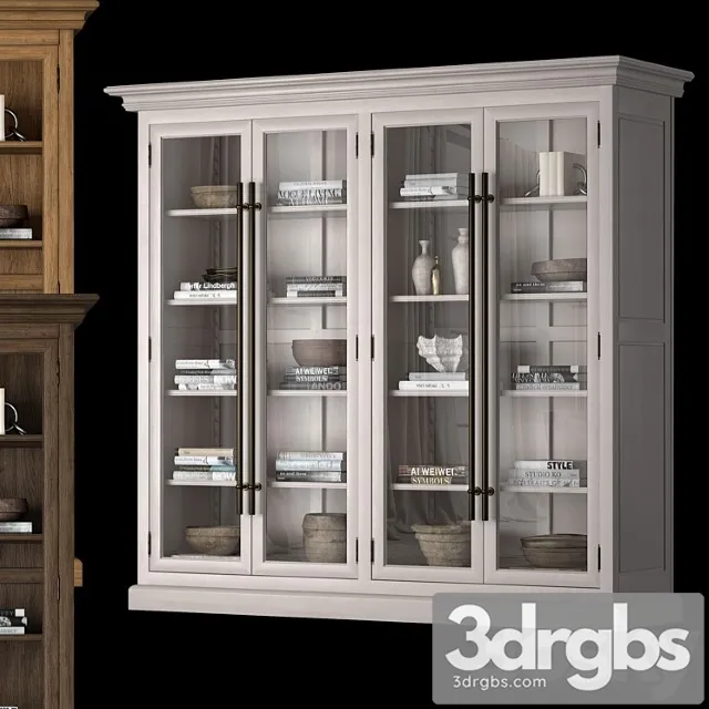 Wide cabinet 20th c 3D Model Download
