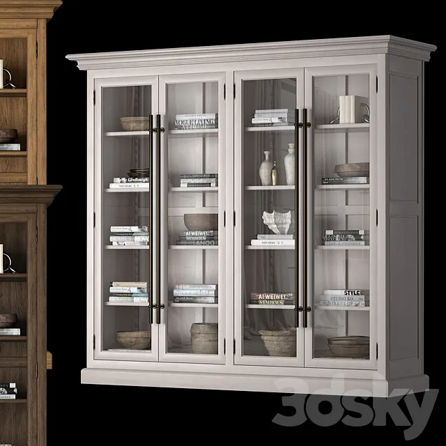 Wide cabinet 20TH C 3D Model Wide cabinet 20TH C 3D Model