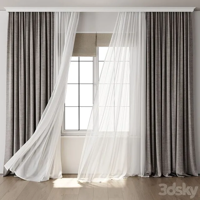 Wild Curtain for Interior 108 3D Model Wild Curtain for Interior 108 3D Model