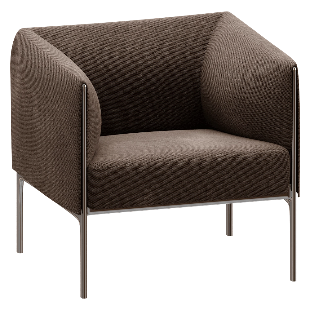 Wilkhahn – Armchair Asienta upholstered with backrests 3D Model