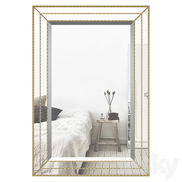 Willacoochee Traditional Beveled Accent Mirror GRYL4520 3D Model