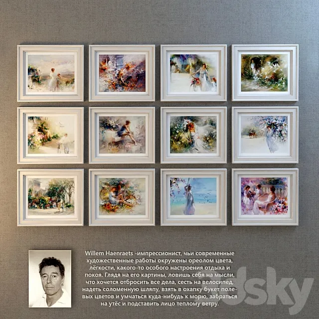 Willem Haenraets Air painting 3D Model Willem Haenraets Air painting 3D Model