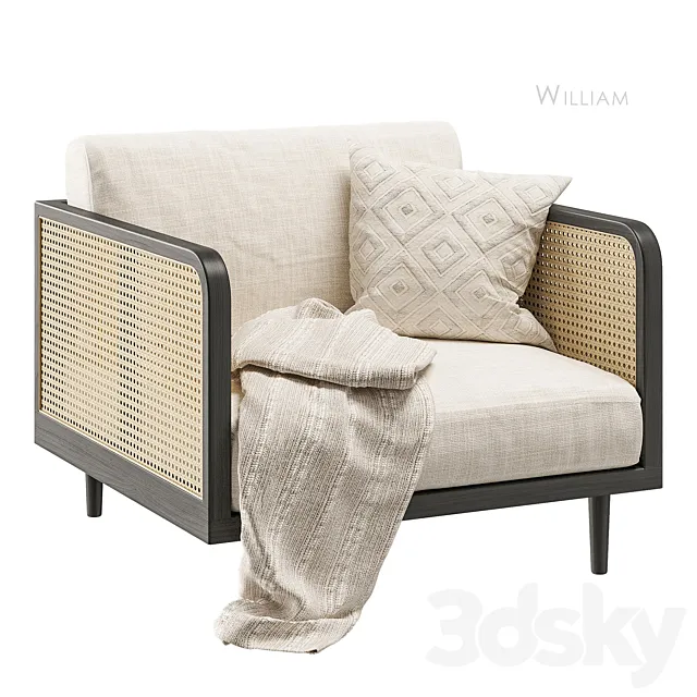 William Cosmo armchair 3D Model William Cosmo armchair 3D Model