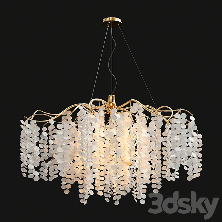 Willow cascading chandelier 3D Model Free Download