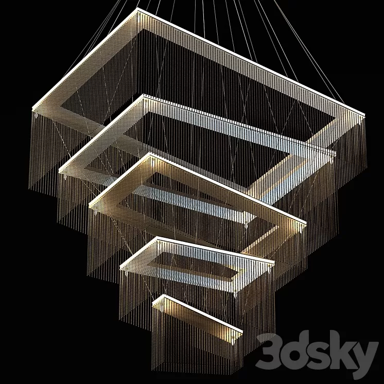 Willowlamp – Geometric storm 3D Model Willowlamp – Geometric storm 3D Model