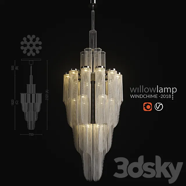 Willowlamp – Windchime -2018 3DModel