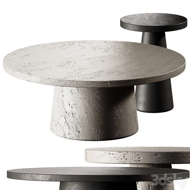 Willy Resin Coffee Table Crate Barrel 3D Model