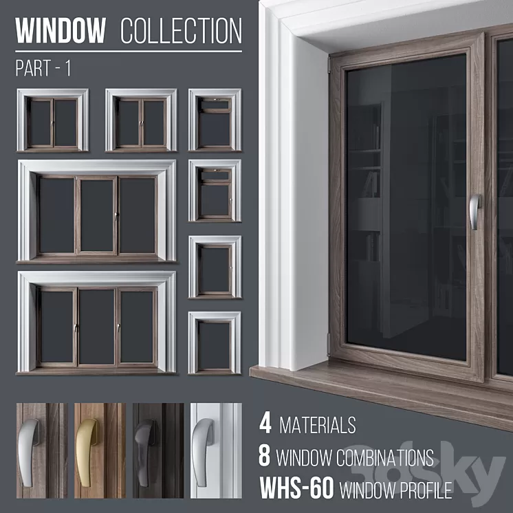 Window Collection Part 1 3D Model