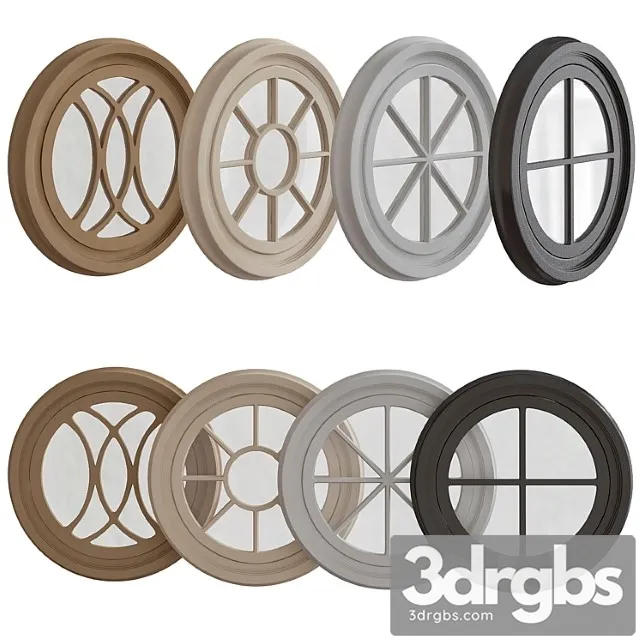 Window Collectionsfull Round Accent Window 3D Model Download