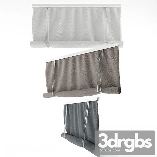 Window Curtain Fabric 03 3D Model Download