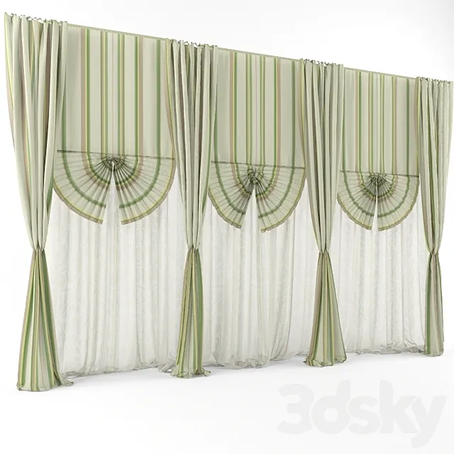 window curtains 3DModel