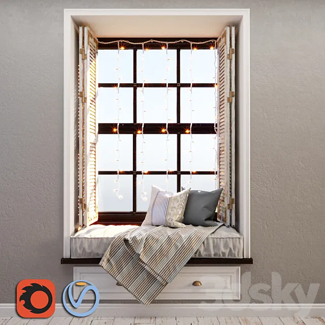 Window decoration 2 3DModel