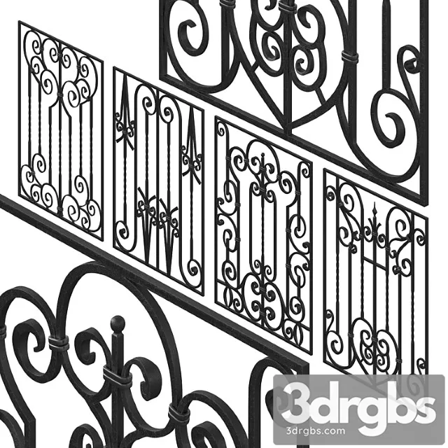 Window grill 3D Model Download Window grill 3D Model Download