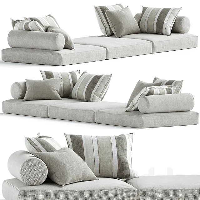 Window seat Combination 3D Model Window seat Combination 3D Model