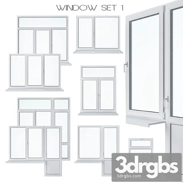 Window set 1 3D Model Download