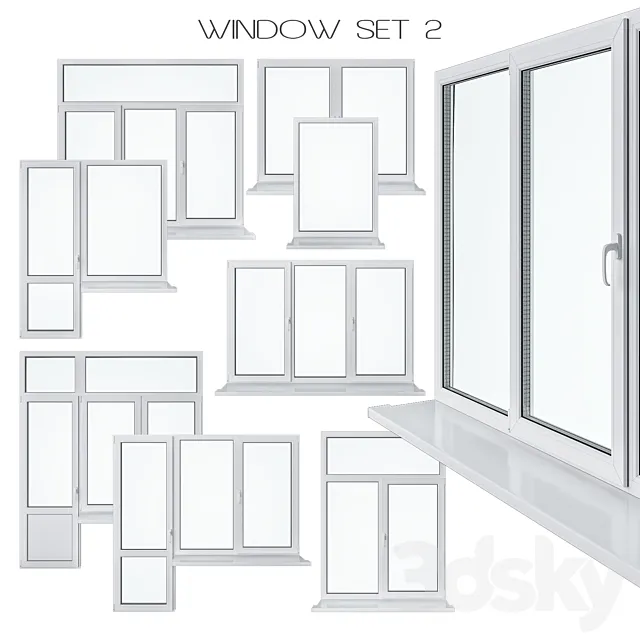 Window Set 2 3D Model