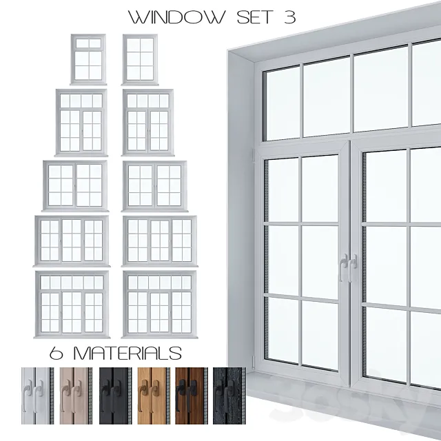 Window Set 3 3DModel