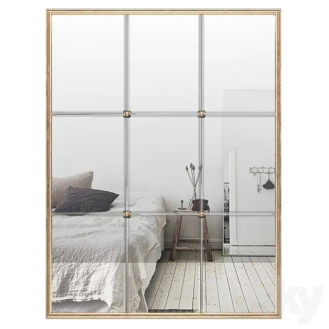 Windowpane Reflections Contemporary Wall Mirror PGN2607 3DModel Windowpane Reflections Contemporary Wall Mirror PGN2607 3DModel
