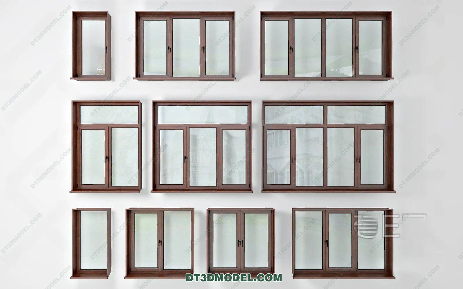 Windows 3D Blocks – 3D Model – 011 – VRAY