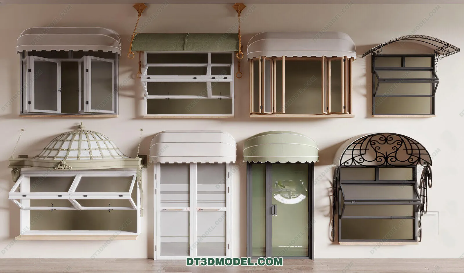 Windows 3D Blocks – 3D Model – 012 – VRAY