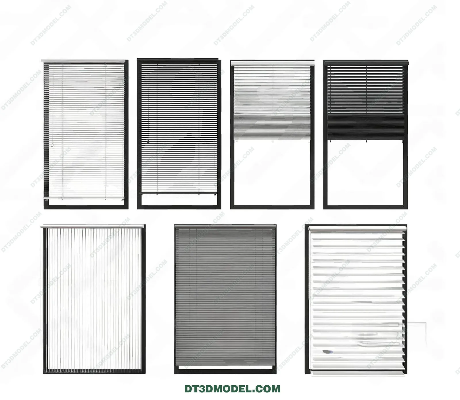 Windows 3D Blocks – 3D Model – 014 – VRAY